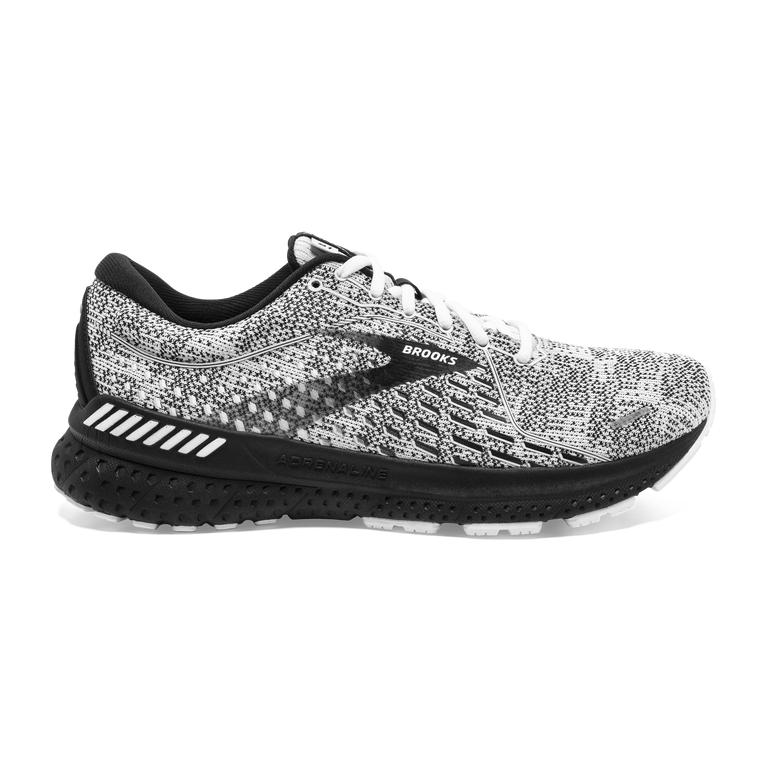 Brooks ADRENALINE GTS 21 Road Running Shoes Womens Outlet - White/Grey/Black (WND064358)